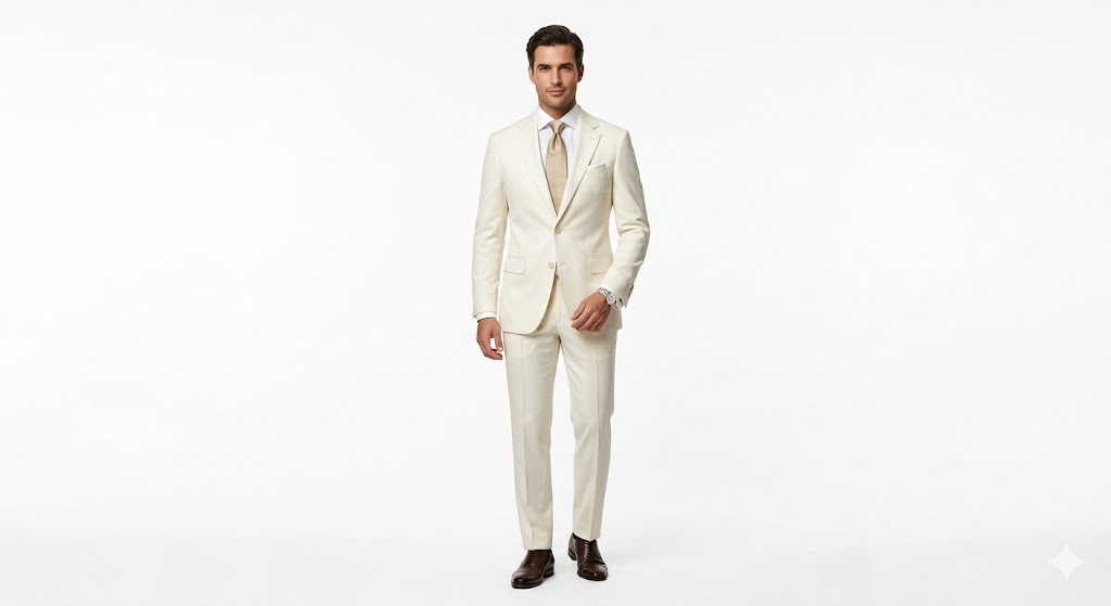 Ivory Luxury Wedding Suit