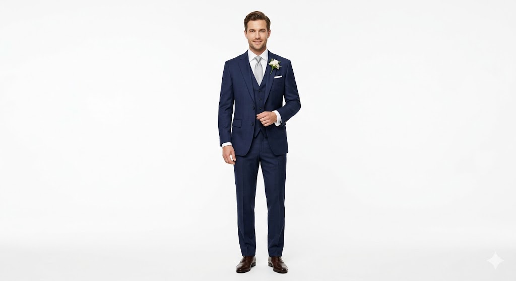 Three-Piece Groom Suit